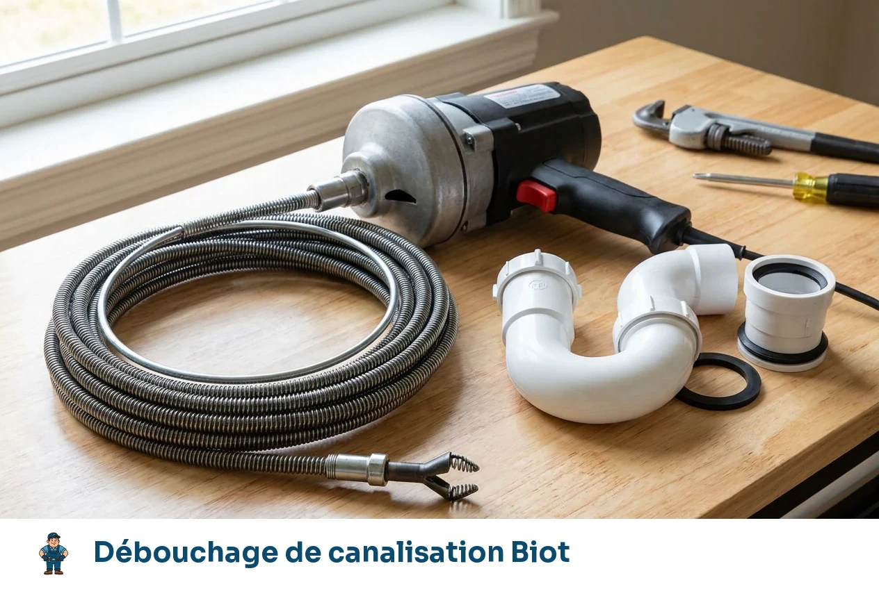 Débouchage de canalisation à Biot