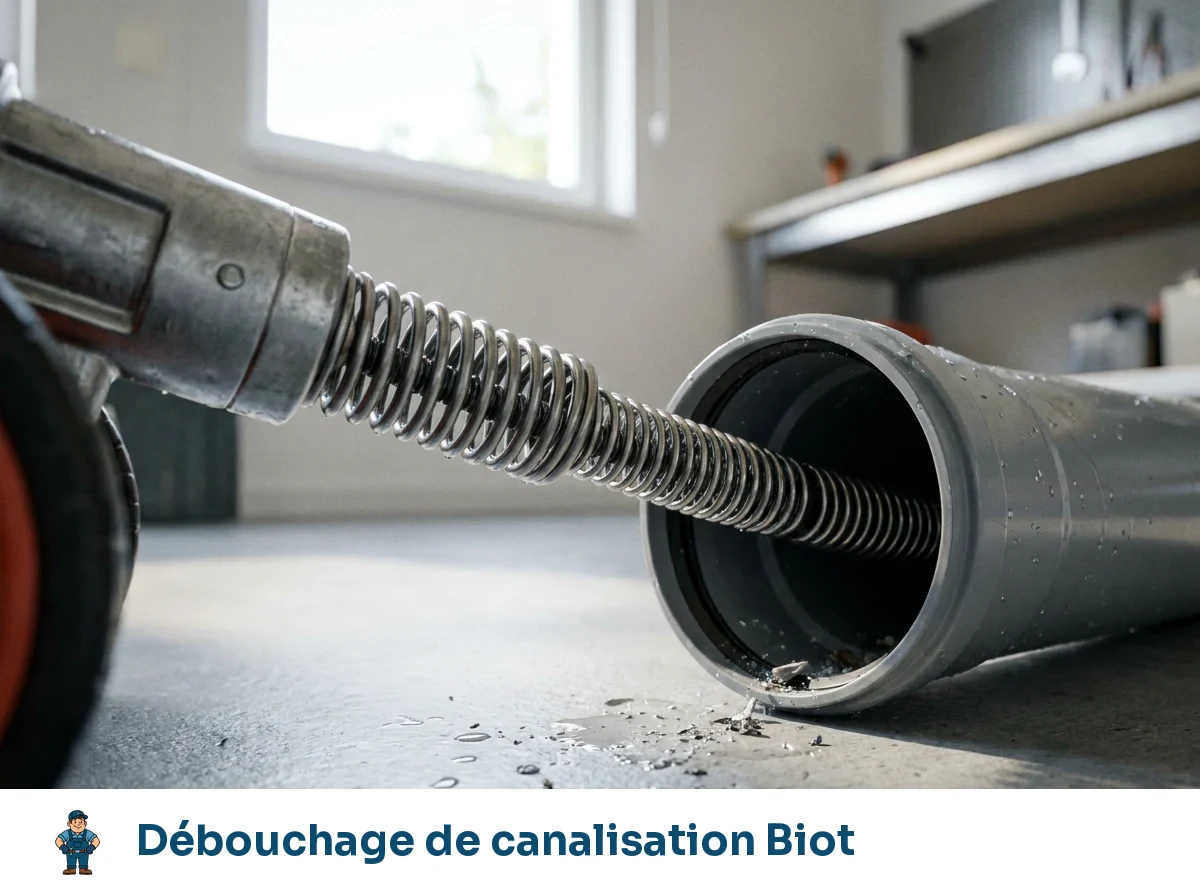 Débouchage de canalisation à Biot