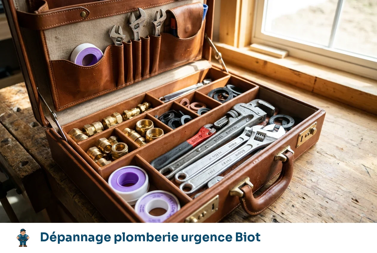 Dépannage plomberie urgence à Biot