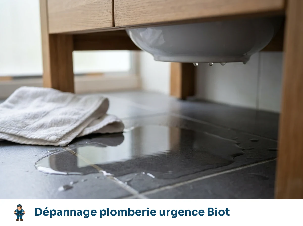 Dépannage plomberie urgence à Biot