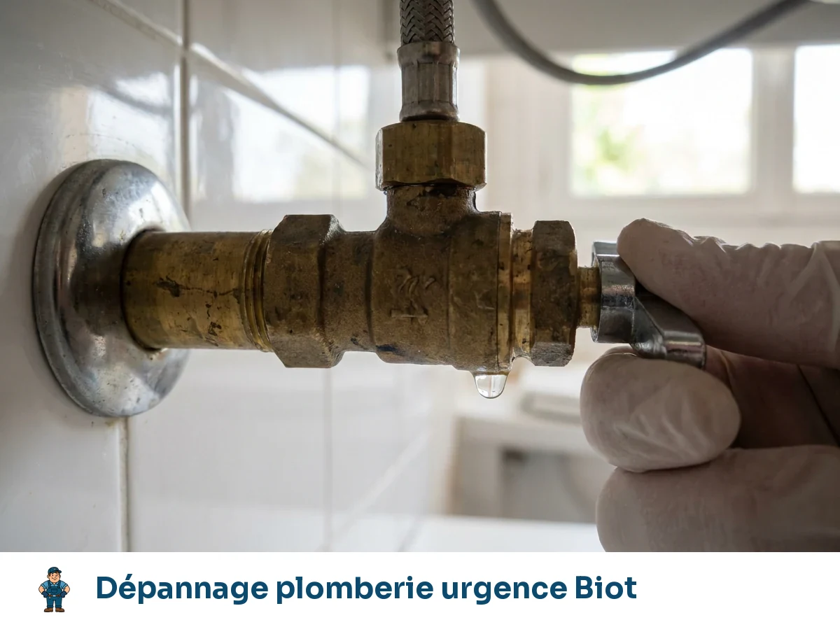 Dépannage plomberie urgence à Biot