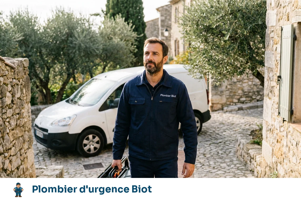 Plombier d'urgence à Biot