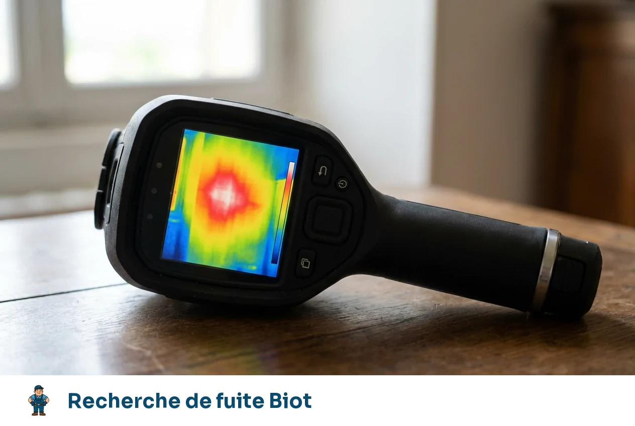 Recherche de fuite à Biot