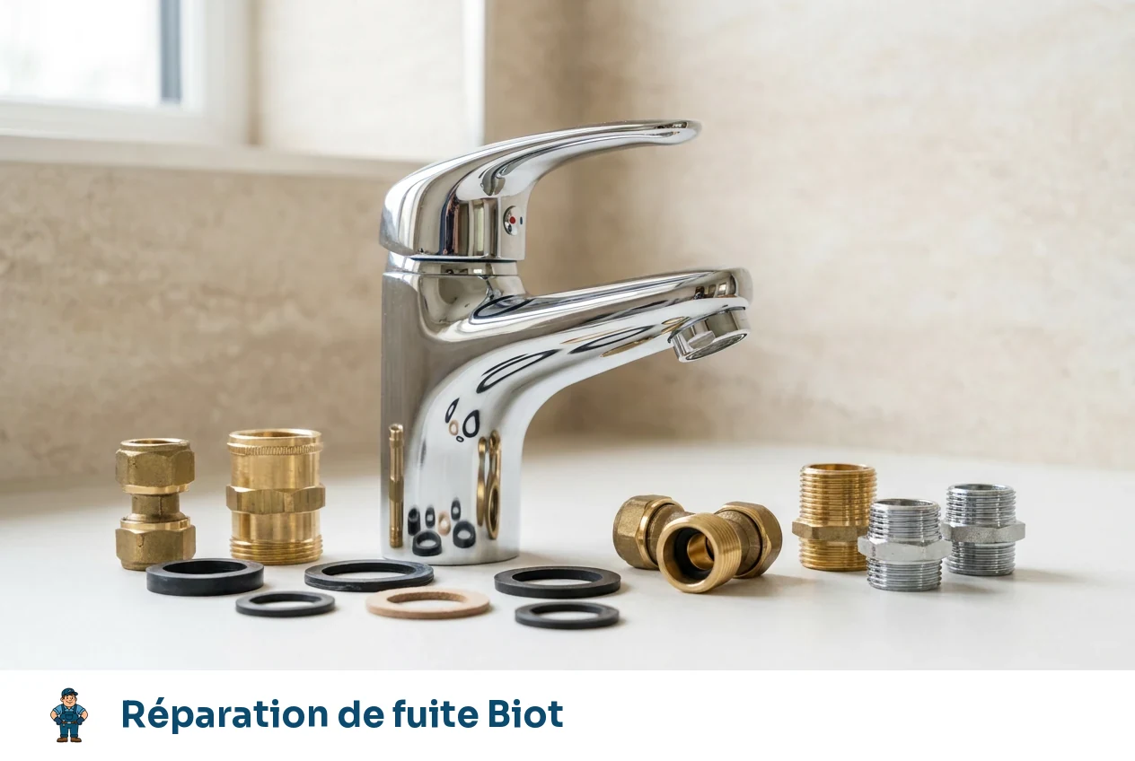 Réparation de fuite à Biot